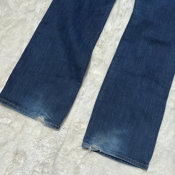American Eagle Bootcut Stretch Jeans | Size 10 | Distressed Mid Rise Denim - Picture 8 of 11
